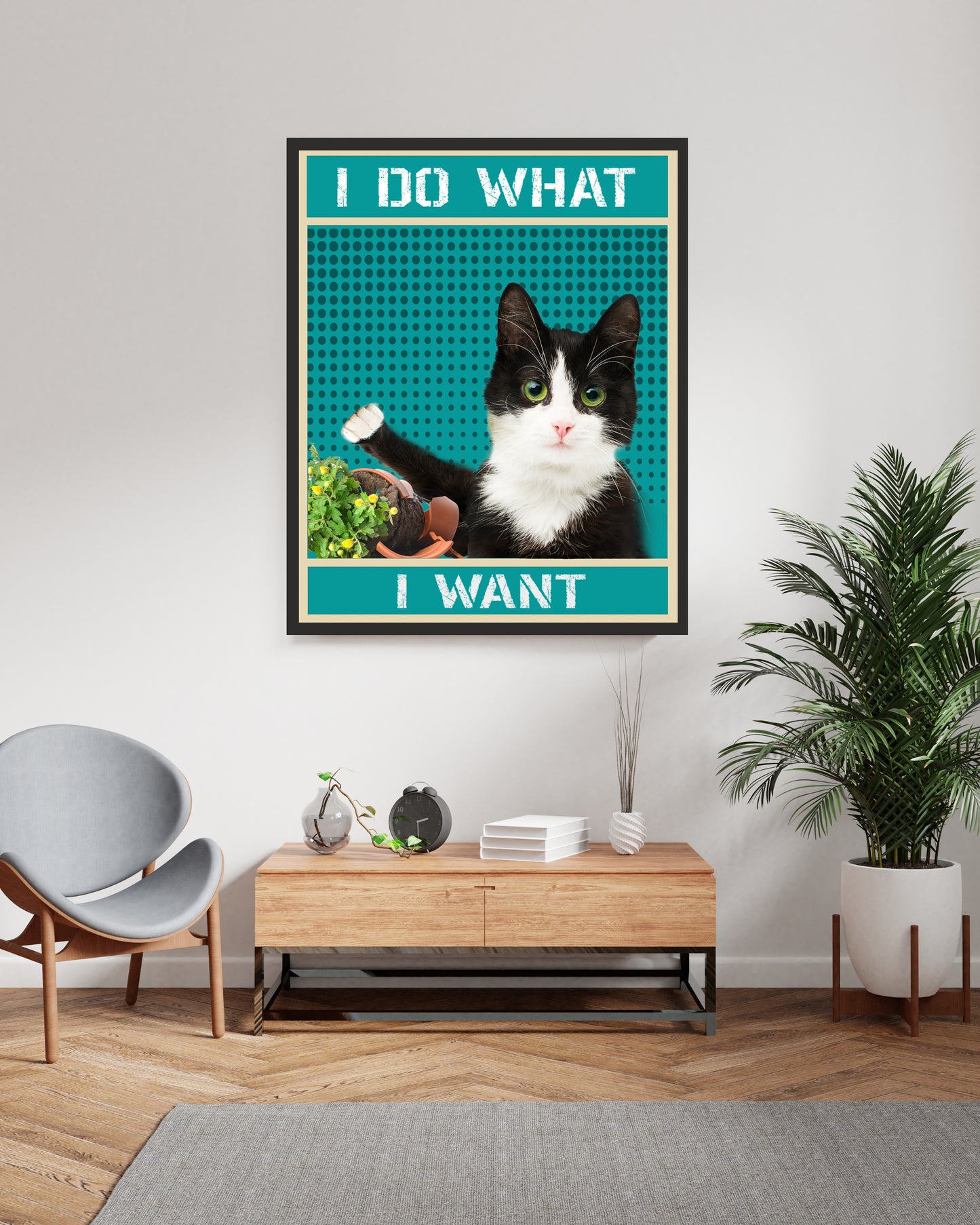 Catitude Customized Pet Portrait