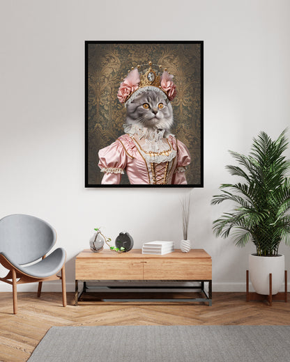 Feline Majesty Customized Pet Portrait